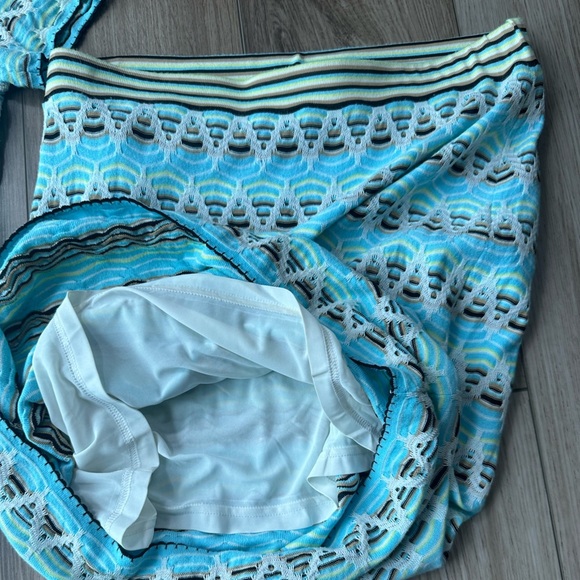 Etcetera Blue Chevron Knit Matching Skirt TopSet - Picture 12 of 12